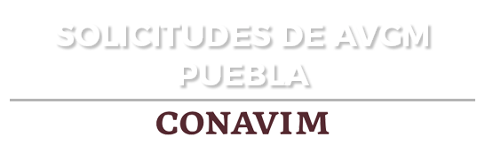 Solicitudes de AVGM Puebla